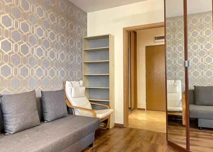 Superior Bukowinska, Studio, Pool & Gym! Metro Wilanowska, Garage Parking! 24h Reception! Varsó