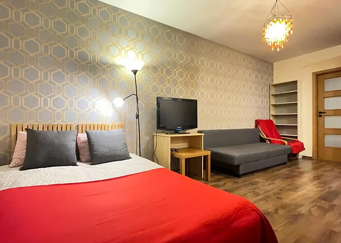 Superior Bukowinska, Studio, Pool & Gym! Metro Wilanowska, Garage Parking! 24h Reception! Apartman Varsó